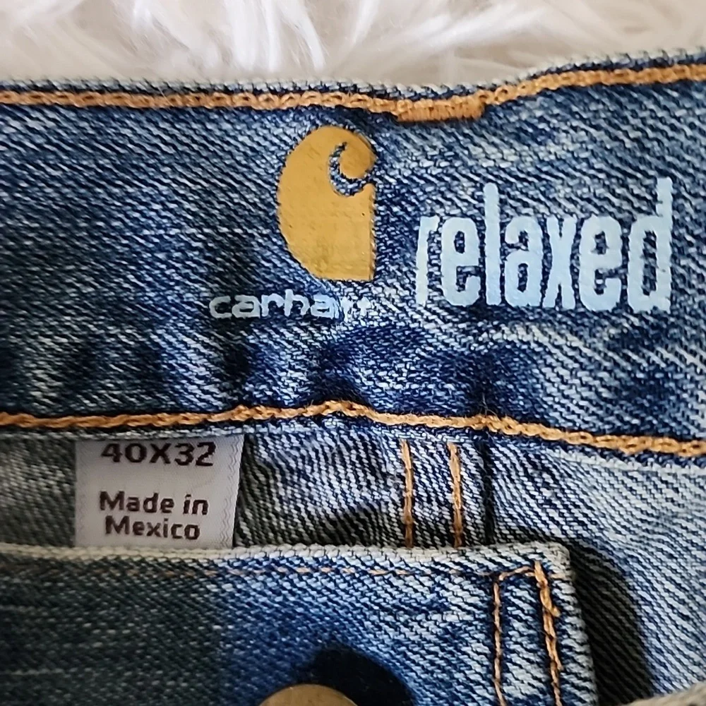 Carhartt Relaxed  Straight Fit Blue Jeans Brand New